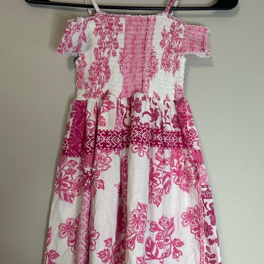 The Children’s Place Pink and White Smocked Sundress, Size 5/6 - Picture 4 of 5